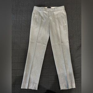 Silver sparkly Banana Republic straight leg pants